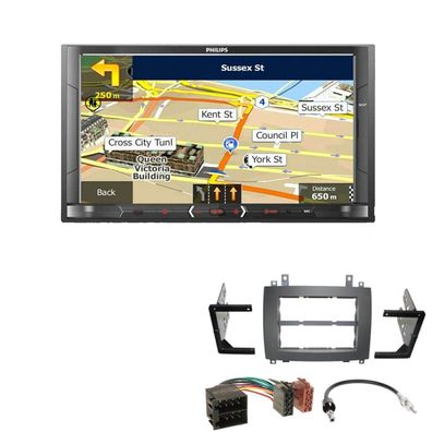 Philips Autoradio Navigation Bluetooth für Cadillac CTS 2002-2007 schwarz