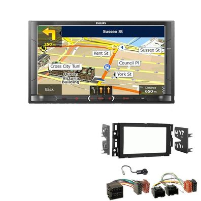 Philips Autoradio Navigation Bluetooth für Chevrolet Tahoe 2006-2013 schwarz