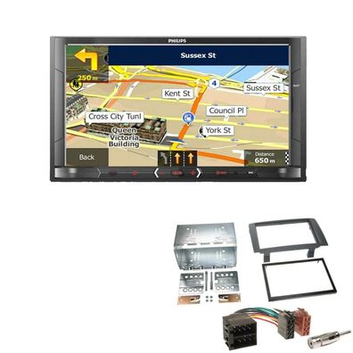 Philips Autoradio Navigation Bluetooth für Fiat Idea 2003-2011 schwarz