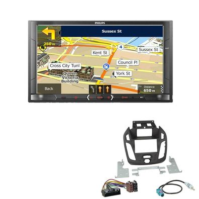 Philips Autoradio Bluetooth für Ford Tourneo Transit Connect schwarz mit Display