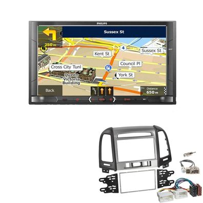 Philips Radio Navigation Bluetooth für Hyundai Santa Fe III ab 2006 mit 3 Knöpfe