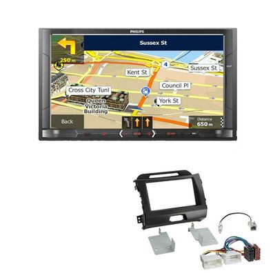 Philips Radio Navigation Bluetooth für KIA Sportage 2010-2015 grau/ anthrazit