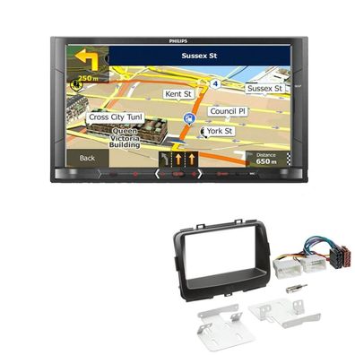 Philips Autoradio Navigation Bluetooth für KIA Carens IV ab 2013 in schwarz