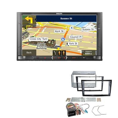 Philips Autoradio Navigation Bluetooth für Opel Zafira B 2005-2014 schwarz