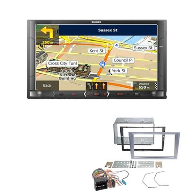 Philips Autoradio Navigation Bluetooth für Opel Tigra Twintop matt-chrome
