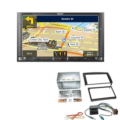 Philips Autoradio Navigation Bluetooth für Skoda Fabia I 2004-2007 schwarz