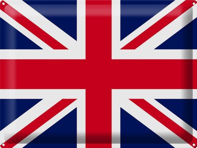 Blechschild Flagge Union Jack 40x30 cm Flag United Kingdom Deko Schild tin sign