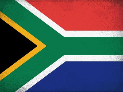 Blechschild Flagge Südafrika 40x30 cm South Africa Vintage Deko Schild tin sign