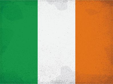 Blechschild Flagge Irland 40x30 cm Flag of Ireland Vintage Deko Schild tin sign