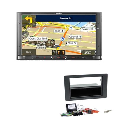 Philips Autoradio Navigation Bluetooth für Saab 9-5 2009-2011 schwarz