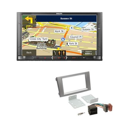 Philips Autoradio Navigation Bluetooth für Iveco Daily IV und V 2006-2014 silber