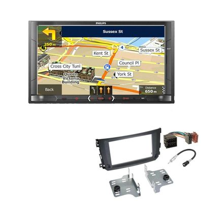 Philips Autoradio Navigation Bluetooth für Smart ForTwo 2010-2015 schwarz