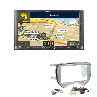 Philips Autoradio Navigation Bluetooth für Nissan Micra IV 2010-2013
