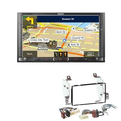 Philips Autoradio Navigation Bluetooth für Nissan Note 2006-2013 in schwarz