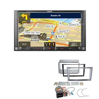 Philips Autoradio Navigation Bluetooth für Opel Zafira B charcoal-metallic