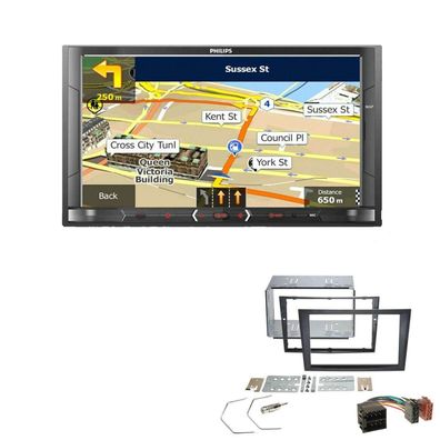 Philips Autoradio Navigation Bluetooth für Opel Vivaro 2001-2010 in schwarz