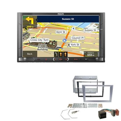 Philips Autoradio Navigation Bluetooth für Opel Combo 2001-2011 matt chrome