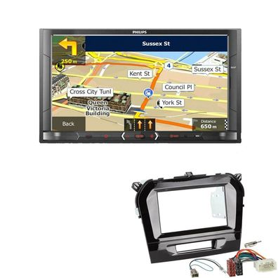 Philips Autoradio Navigation Bluetooth für Suzuki Vitara piano black