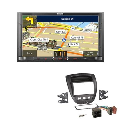 Philips Autoradio Navigation Bluetooth für Toyota Aygo 2005-2014 in schwarz