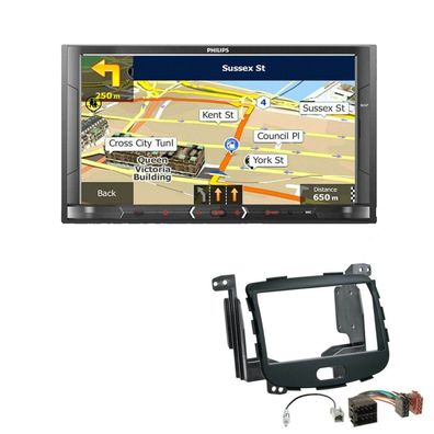 Philips Autoradio Navigation Bluetooth für Hyundai i10 Rubbertouch 2008-2013