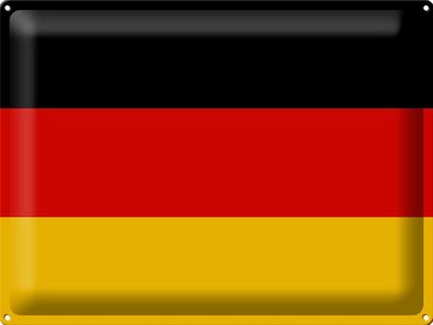 Blechschild Flagge Deutschland 40x30 cm Flag of Germany Deko Schild tin sign