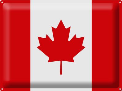 Blechschild Flagge Kanada 40x30 cm Flag of Canada Deko Schild tin sign