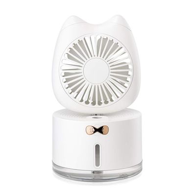 Mini Desk Cooling USB Wiederaufladbarer Lüfter (Weiß)