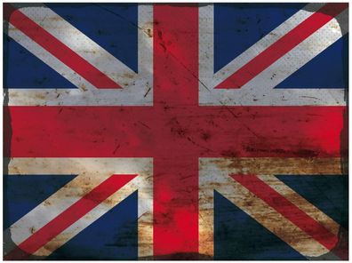 Blechschild Flagge Union Jack 40x30 cm United Kingdom Rost Deko Schild tin sign