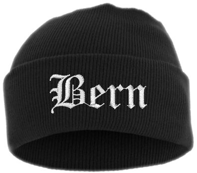 Bern Umschlagmütze - Altdeutsch - Bestickt - Mütze mit breitem Umschlag ...