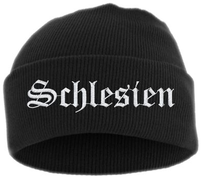 Schlesien Umschlagmütze - Altdeutsch - Bestickt - Mütze mit breitem ...