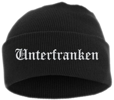 Unterfranken Umschlagmütze - Altdeutsch - Bestickt - Mütze mit breitem ...