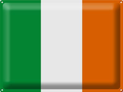 Blechschild Flagge Irland 40x30 cm Flag of Ireland Deko Schild tin sign