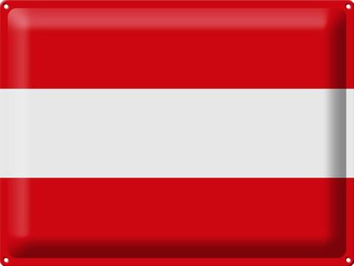 Blechschild Flagge Österreich 40x30 cm Flag of Austria Deko Schild tin sign