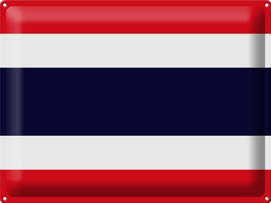 Blechschild Flagge Thailand 40x30 cm Flag of Thailand Deko Schild tin sign