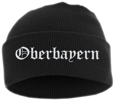 Oberbayern Umschlagmütze - Altdeutsch - Bestickt - Mütze mit breitem ...