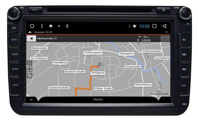ESX 2-DIN i15 Android Naviceiver DAB+ Bluetooth für VW Eos Facelift 2011-2015