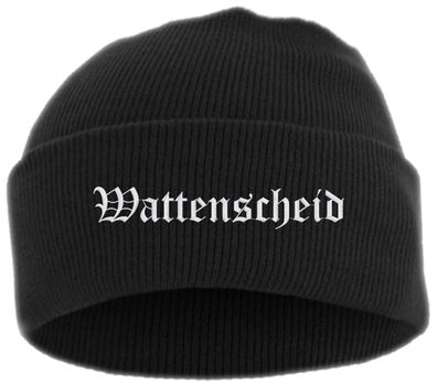Wattenscheid Umschlagmütze - Altdeutsch - Bestickt - Mütze mit breitem ...