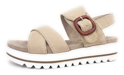 Jana Damenschuhe Sandalen Sportiv Sandale Beige Freizeit