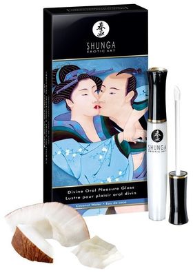 Shunga Oral Pleasure Gloss Intimate Kisses Coconut prickelnd, kühlend, wärmend