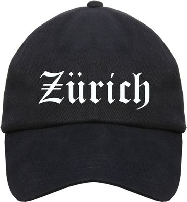 Zürich Cappy - Altdeutsch bedruckt - Schirmmütze Cap - Größe: Einheitsgr...