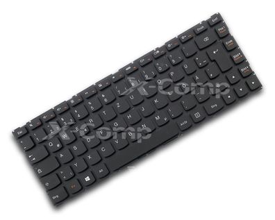 Tastatur (GER) Schwarz ohne Rahmen für Lenovo Ideapad 500-14ACL (80NA) 500-14IBD ...