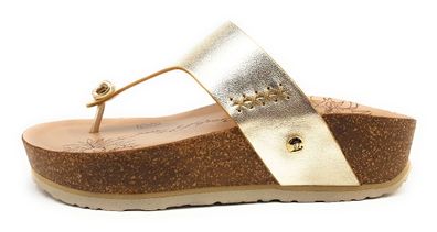 Panama Jack Damenschuhe Hausschuhe Pantolette Gold Freizeit