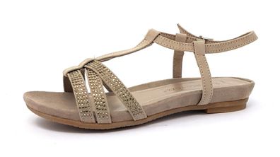 Marco Tozzi Da.-Sandale Damenschuhe Sandale Beige