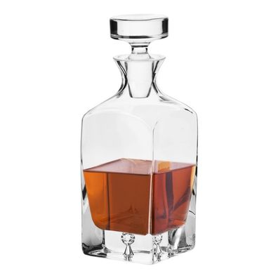 Krosno Legend Karaffe Dekanter für Whisky Rum Brandy | 750 ml | Handgemacht