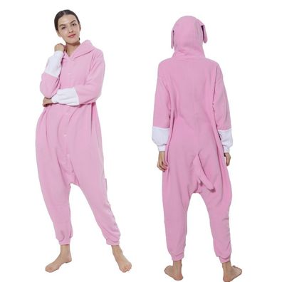 Anime Sylveon One-Piece Hooded Pyjama Cosplay Kostüm Winter Robe Schlafanzug