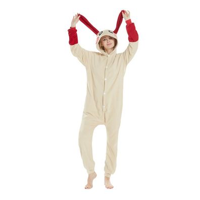 Pokemon Plusle One-Piece Hooded Pyjama Cosplay Kostüm Winter Robe Schlafanzug