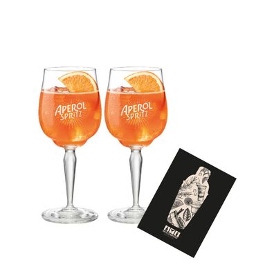 Aperol Spritz Glas 2er Set Gläser neu - 2x Weingläser / Ballonglas