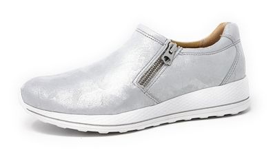 Caprice Damenschuhe Slipper Silber Freizeit