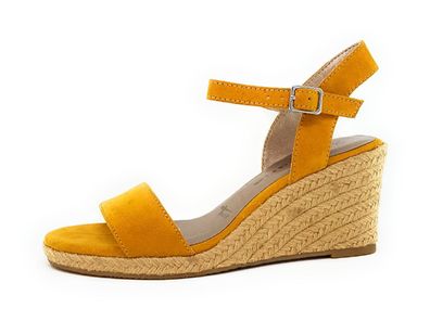 Tamaris Damenschuhe Sandalen Bequem Keilsandalette Gelb