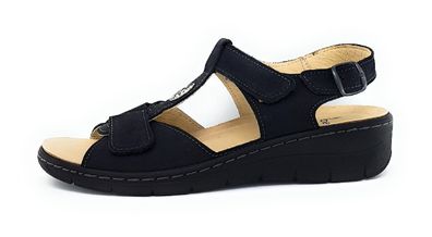 Belvida Damenschuhe Sandalen Bequem Sandale Blau